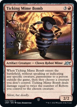 Image for Ticking Mime Bomb (124) (Unfinity) - Magic: The Gathering
