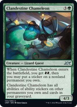 Image for Clandestine Chameleon (134) (Unfinity) - Magic: The Gathering