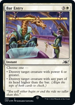 Image for Bar Entry (Galaxy Foil) (290) (Unfinity) - Magic: The Gathering