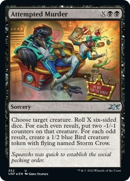 Image for Attempted Murder (Galaxy Foil) (352) (Unfinity) - Magic: The Gathering
