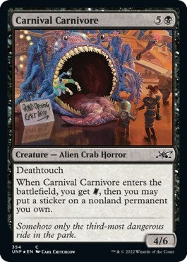 Image for Carnival Carnivore (Galaxy Foil) (354) (Unfinity) - Magic: The Gathering