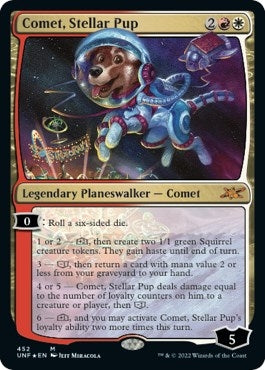 Image for Comet, Stellar Pup (Galaxy Foil) (452) (Unfinity) - Magic: The Gathering
