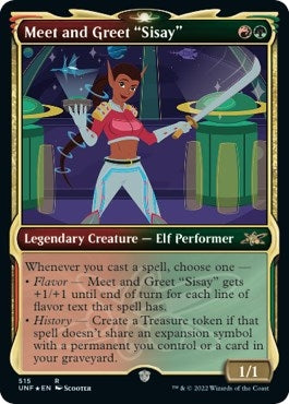 Image for Meet and Greet "Sisay" (Showcase) (Galaxy Foil) (515) (Unfinity) - Magic: The Gathering