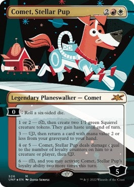 Image for Comet, Stellar Pup (Borderless) (Galaxy Foil) (526) (Unfinity) - Magic: The Gathering