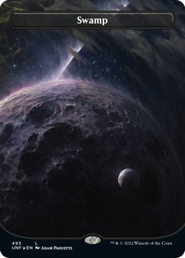 Image for Swamp (493) (Borderless) (Galaxy Foil) (493) (Unfinity) - Magic: The Gathering