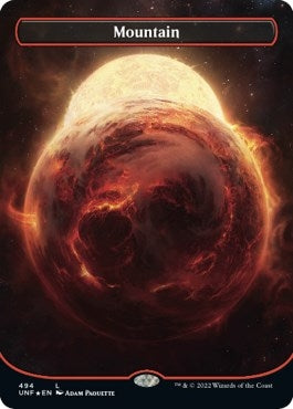 Image for Mountain (494) (Borderless) (Galaxy Foil) (494) (Unfinity) - Magic: The Gathering