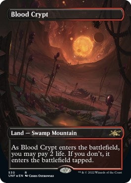Image for Blood Crypt (Borderless) (Galaxy Foil) (530) (Unfinity) - Magic: The Gathering