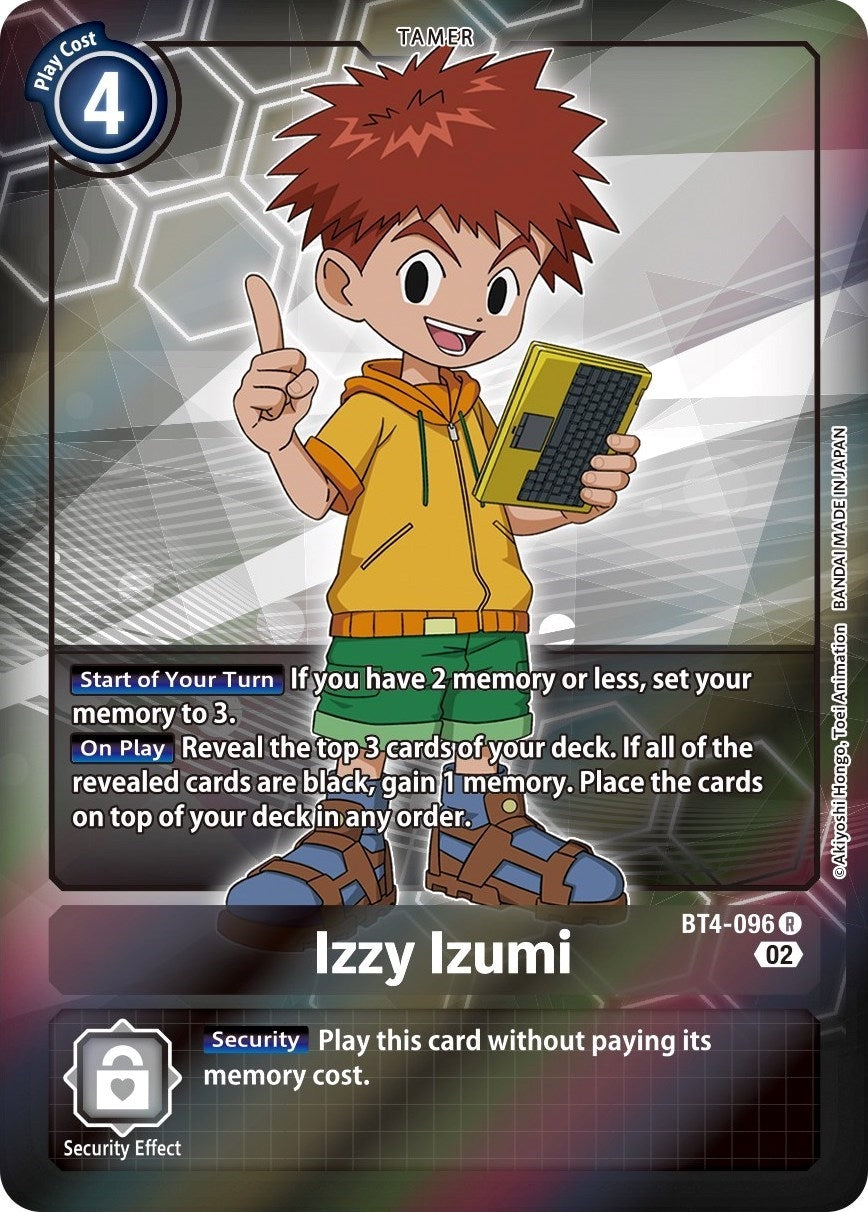 Image for Izzy Izumi (Alternate Art) (BT4-096 R) (Starter Deck 13: Ragnaloardmon) - Digimon Card Game