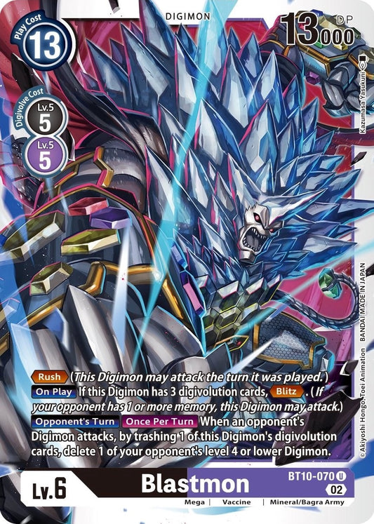 Image for Blastmon (BT10-070 U) (Xros Encounter) - Digimon Card Game