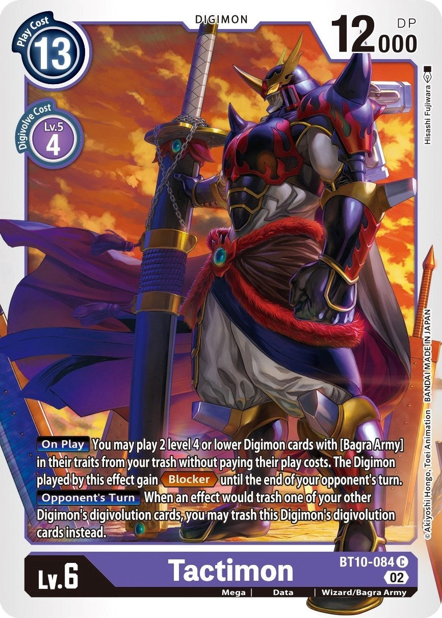 Image for Tactimon (BT10-084 C) (Xros Encounter) - Digimon Card Game