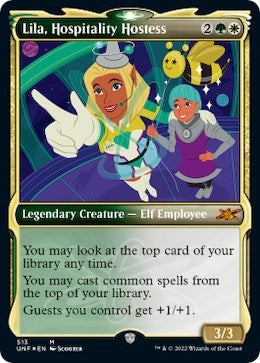 Image for Lila, Hospitality Hostess (Showcase) (Galaxy Foil) (513) (Unfinity) - Magic: The Gathering