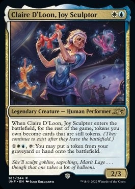 Image for Claire D'Loon, Joy Sculptor (165) (Unfinity) - Magic: The Gathering