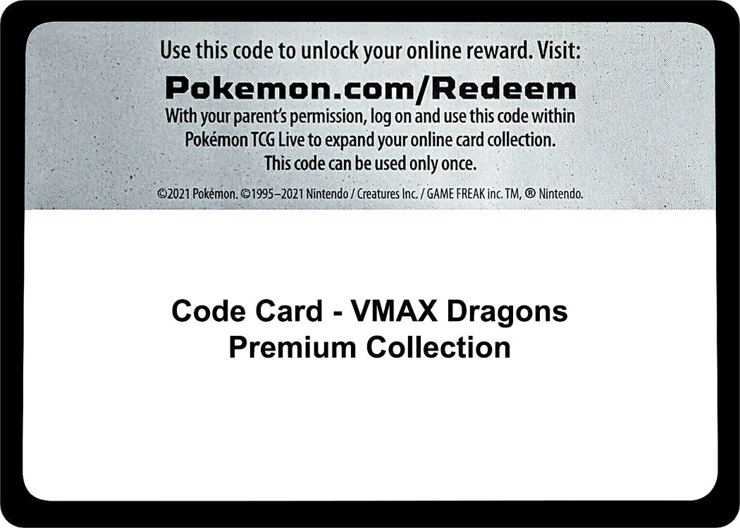 Image for Code Card - VMAX Dragons Premium Collection (Miscellaneous Cards & Products) - Pokemon