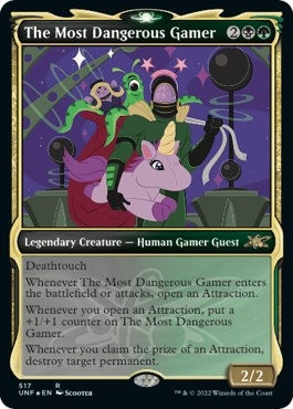 Image for The Most Dangerous Gamer (Showcase) (Galaxy Foil) (517) (Unfinity) - Magic: The Gathering