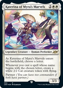 Image for Katerina of Myra's Marvels (Galaxy Foil) (302) (Unfinity) - Magic: The Gathering