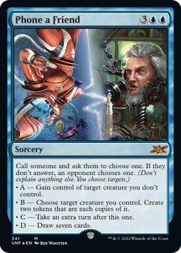 Image for Phone a Friend (Galaxy Foil) (341) (Unfinity) - Magic: The Gathering