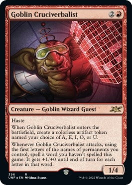 Image for Goblin Cruciverbalist (Galaxy Foil) (396) (Unfinity) - Magic: The Gathering