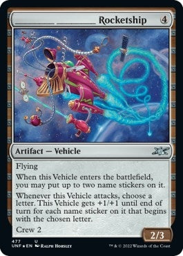 Image for _______ _______ Rocketship (Galaxy Foil) (477) (Unfinity) - Magic: The Gathering