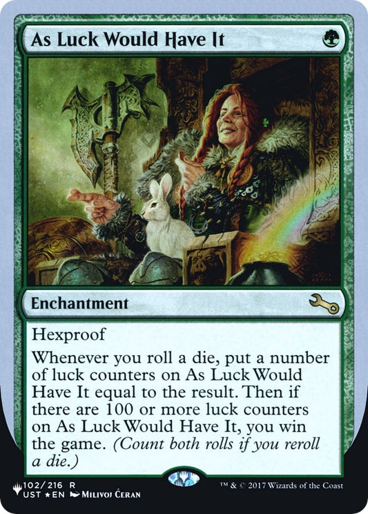 Image for As Luck Would Have It (102/216) (The List Reprints) - Magic: The Gathering