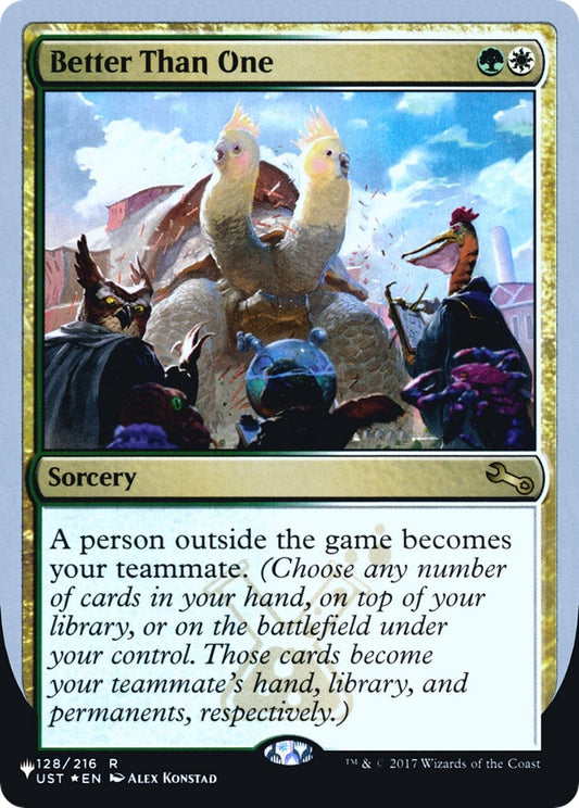 Image for Better Than One (128/216) (The List Reprints) - Magic: The Gathering