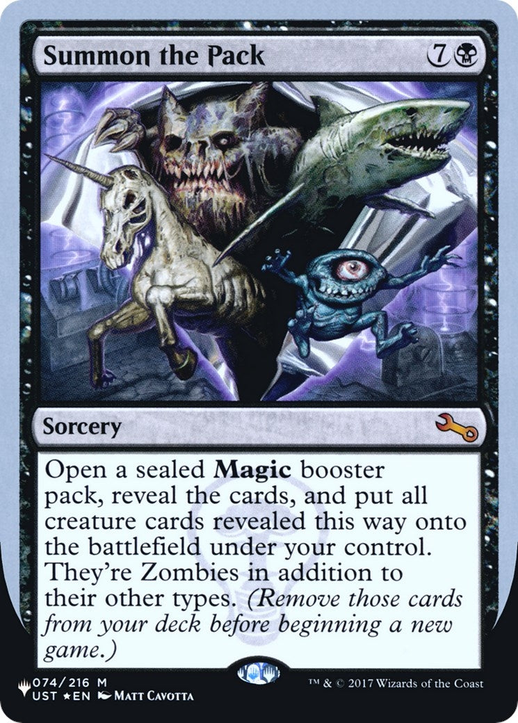 Image for Summon the Pack (074/216) (The List Reprints) - Magic: The Gathering