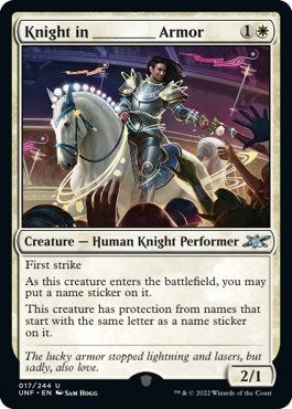 Image for Knight in _______ Armor (17) (Unfinity) - Magic: The Gathering