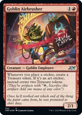 Image for Goblin Airbrusher (Galaxy Foil) (394) (Unfinity) - Magic: The Gathering