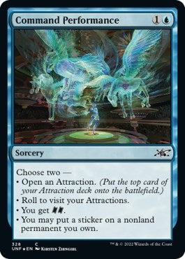 Image for Command Performance (Galaxy Foil) (328) (Unfinity) - Magic: The Gathering