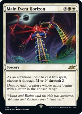 Image for Main Event Horizon (Galaxy Foil) (305) (Unfinity) - Magic: The Gathering