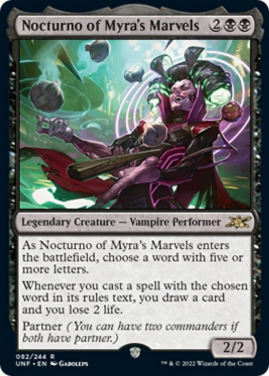 Image for Nocturno of Myra's Marvels (82) (Unfinity) - Magic: The Gathering