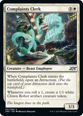 Image for Complaints Clerk (7) (Unfinity) - Magic: The Gathering