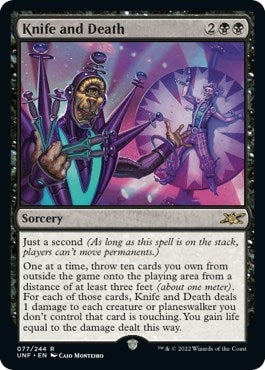 Image for Knife and Death (77) (Unfinity) - Magic: The Gathering