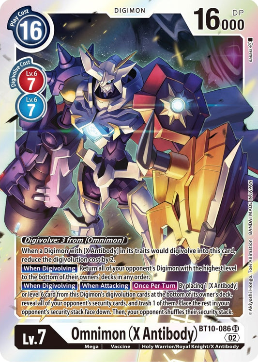 Image for Omnimon (X Antibody) (BT10-086 SR) (Xros Encounter) - Digimon Card Game