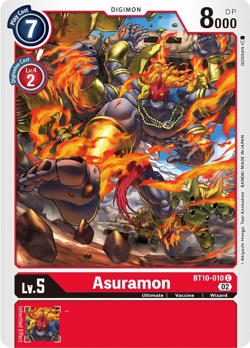 Image for Asuramon (BT10-010 C) (Xros Encounter) - Digimon Card Game