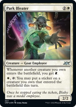 Image for Park Bleater (Galaxy Foil) (307) (Unfinity) - Magic: The Gathering