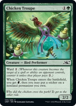 Image for Chicken Troupe (133) (Unfinity) - Magic: The Gathering