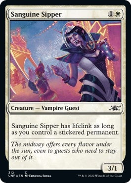 Image for Sanguine Sipper (Galaxy Foil) (312) (Unfinity) - Magic: The Gathering