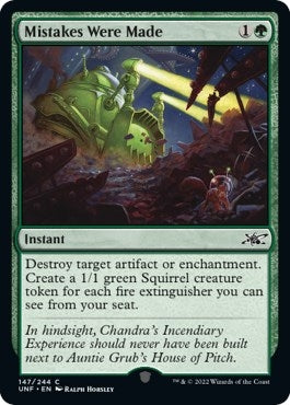 Image for Mistakes Were Made (147) (Unfinity) - Magic: The Gathering