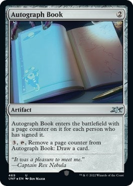 Image for Autograph Book (Galaxy Foil) (469) (Unfinity) - Magic: The Gathering