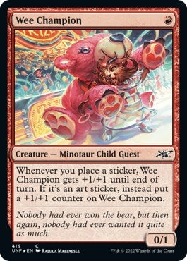 Image for Wee Champion (Galaxy Foil) (413) (Unfinity) - Magic: The Gathering