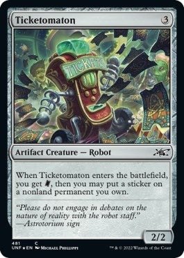 Image for Ticketomaton (Galaxy Foil) (481) (Unfinity) - Magic: The Gathering