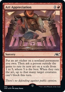 Image for Art Appreciation (Galaxy Foil) (385) (Unfinity) - Magic: The Gathering