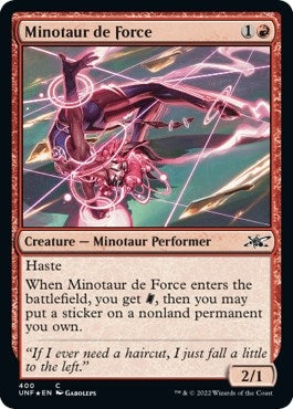 Image for Minotaur de Force (Galaxy Foil) (400) (Unfinity) - Magic: The Gathering