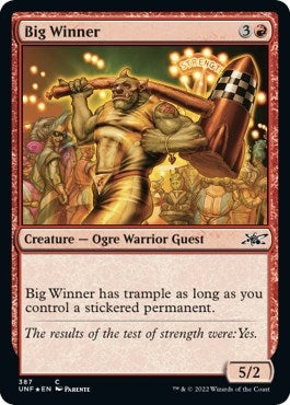 Image for Big Winner (Galaxy Foil) (387) (Unfinity) - Magic: The Gathering