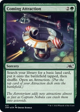 Image for Coming Attraction (Galaxy Foil) (421) (Unfinity) - Magic: The Gathering