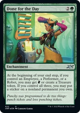 Image for Done for the Day (Galaxy Foil) (422) (Unfinity) - Magic: The Gathering