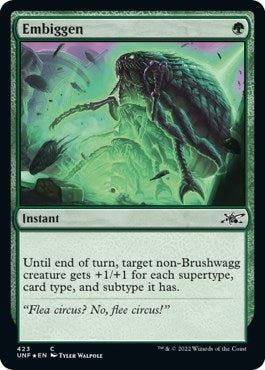 Image for Embiggen (Galaxy Foil) (423) (Unfinity) - Magic: The Gathering