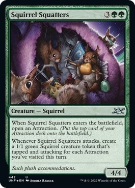 Image for Squirrel Squatters (Galaxy Foil) (442) (Unfinity) - Magic: The Gathering