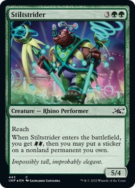 Image for Stiltstrider (Galaxy Foil) (443) (Unfinity) - Magic: The Gathering