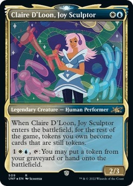 Image for Claire D'Loon, Joy Sculptor (Showcase) (Galaxy Foil) (509) (Unfinity) - Magic: The Gathering